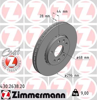 Zimmermann 430.2638.20 - Discofreno autozon.pro