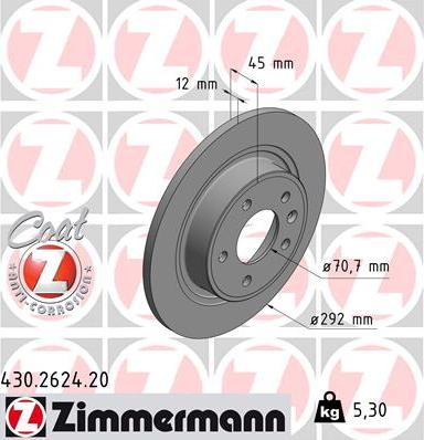 Zimmermann 430.2624.20 - Discofreno autozon.pro