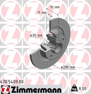 Zimmermann 470.5409.00 - Discofreno autozon.pro