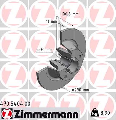 Zimmermann 470.5404.00 - Discofreno autozon.pro