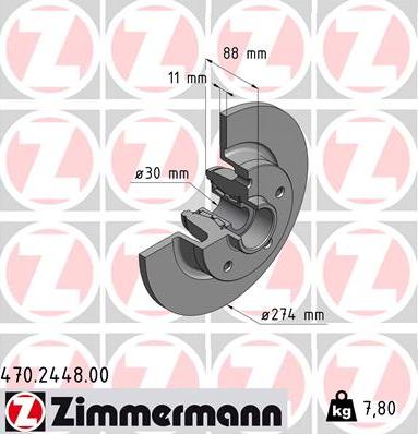 Zimmermann 470.2448.00 - Discofreno autozon.pro