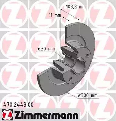 Zimmermann 470.2443.00 - Discofreno autozon.pro