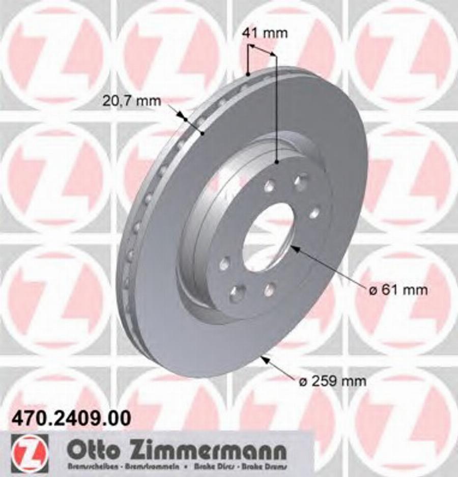 Zimmermann 470 2409 00 - Discofreno autozon.pro