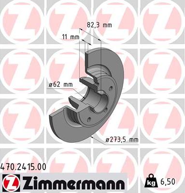 Zimmermann 470.2415.00 - Discofreno autozon.pro