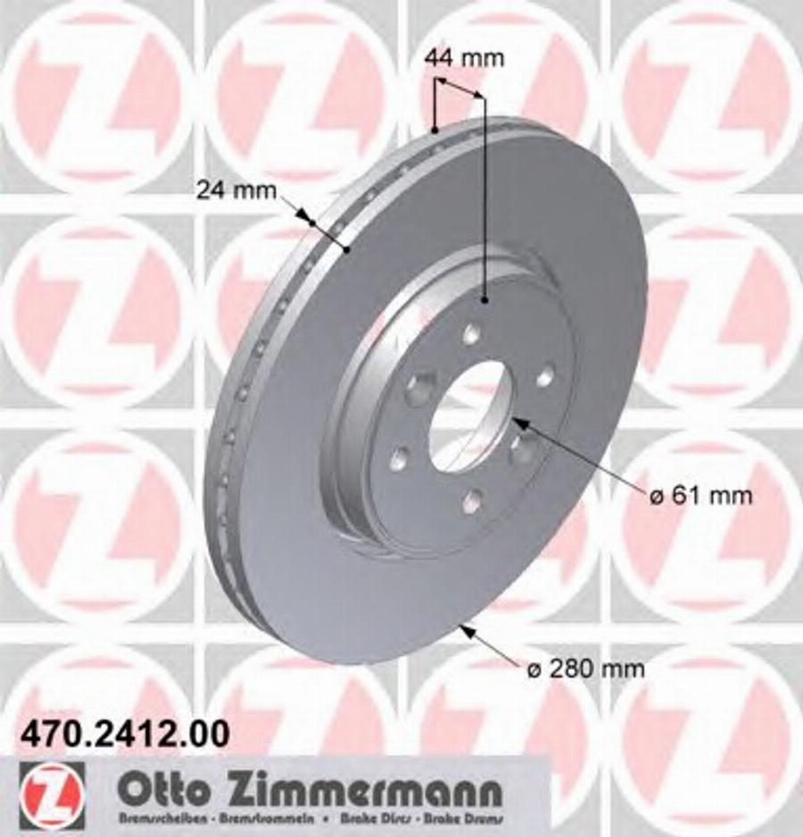 Zimmermann 470.2412.00 - Discofreno autozon.pro