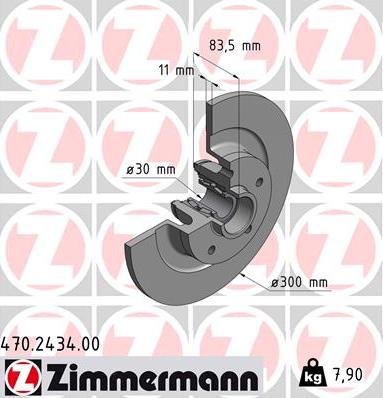 Zimmermann 470.2434.00 - Discofreno autozon.pro