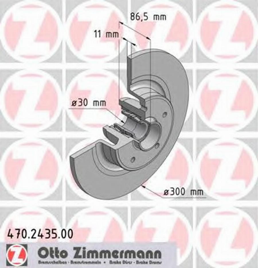 Zimmermann 470243500 - Discofreno autozon.pro