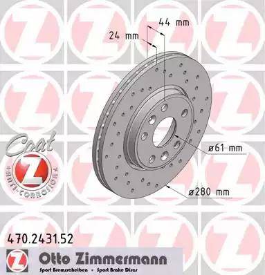 Zimmermann 470.2431.52 - Discofreno autozon.pro