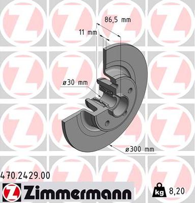 Zimmermann 470.2429.00 - Discofreno autozon.pro