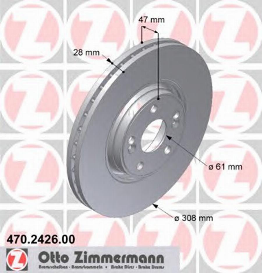 Zimmermann 470.2426.00 - Discofreno autozon.pro