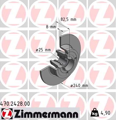 Zimmermann 470.2428.00 - Discofreno autozon.pro