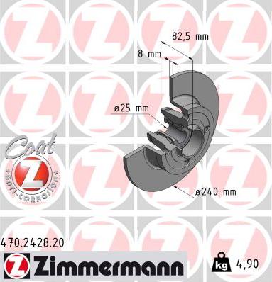 Zimmermann 470242820 - Discofreno autozon.pro