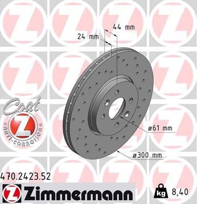 Zimmermann 470.2423.52 - Discofreno autozon.pro