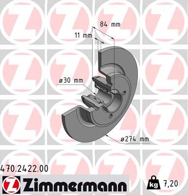 Zimmermann 470.2422.00 - Discofreno autozon.pro