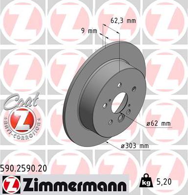 Zimmermann 590.2590.20 - Discofreno autozon.pro