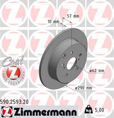 Zimmermann 590.2593.20 - Discofreno autozon.pro