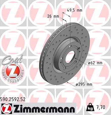 Zimmermann 590.2592.52 - Discofreno autozon.pro