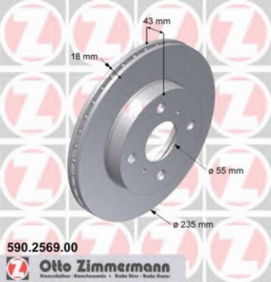 Zimmermann 590.2569.00 - Discofreno autozon.pro