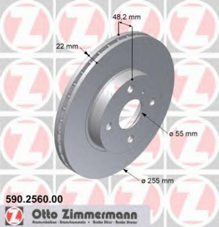 Zimmermann 590.2560.00 - Discofreno autozon.pro