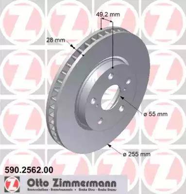 Zimmermann 590.2562.00 - Discofreno autozon.pro