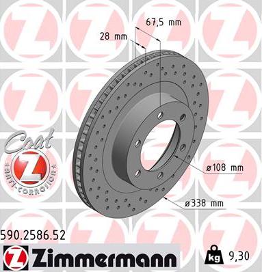 Zimmermann 590.2586.52 - Discofreno autozon.pro