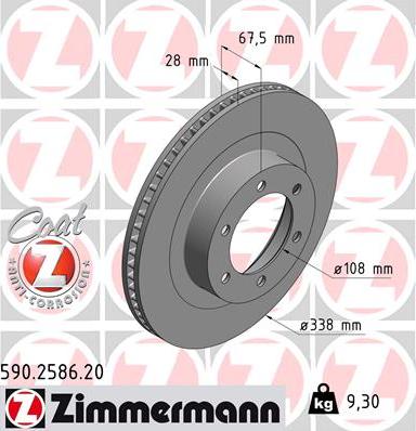 Zimmermann 590.2586.20 - Discofreno autozon.pro