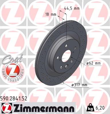 Zimmermann 590.2841.52 - Discofreno autozon.pro