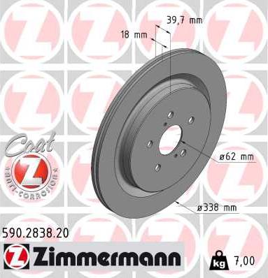 Zimmermann 590.2838.20 - Discofreno autozon.pro