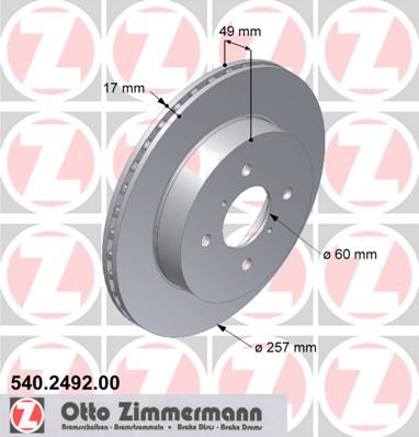 Zimmermann 540.2492.00 - Discofreno autozon.pro