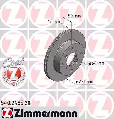 Zimmermann 540.2485.20 - Discofreno autozon.pro