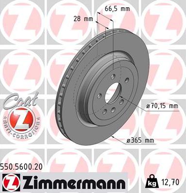 Zimmermann 550.5600.20 - Discofreno autozon.pro