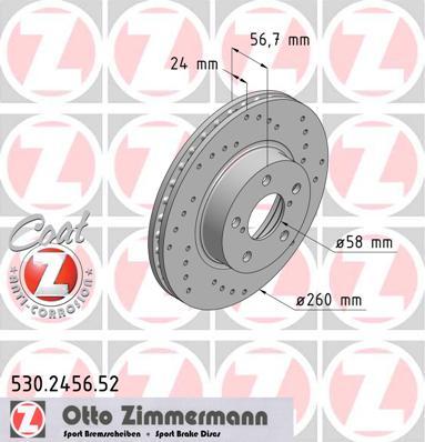 Zimmermann 530.2456.52 - Discofreno autozon.pro