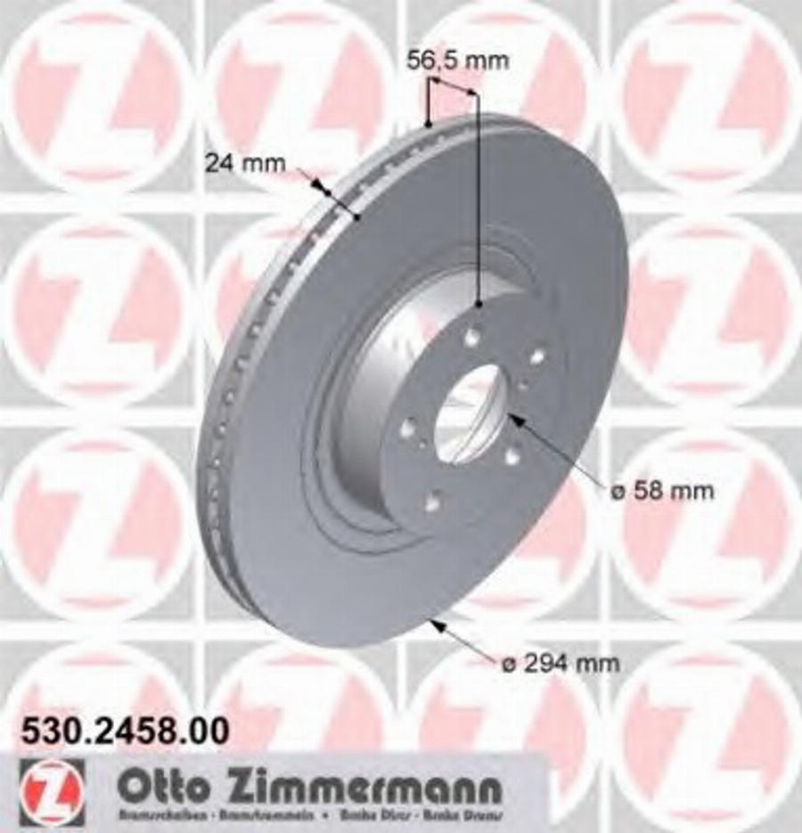 Zimmermann 530 2458 00 - Discofreno autozon.pro