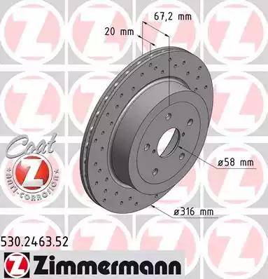 Zimmermann 530.2463.52 - Discofreno autozon.pro