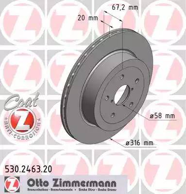 Zimmermann 530.2463.20 - Discofreno autozon.pro