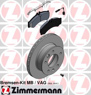 Zimmermann 640.4311.00 - Kit freno, Freno a disco autozon.pro