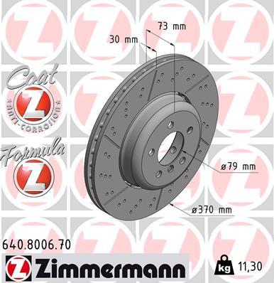 Zimmermann 640.8006.70 - Discofreno autozon.pro