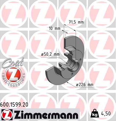 Zimmermann 600.1599.20 - Discofreno autozon.pro