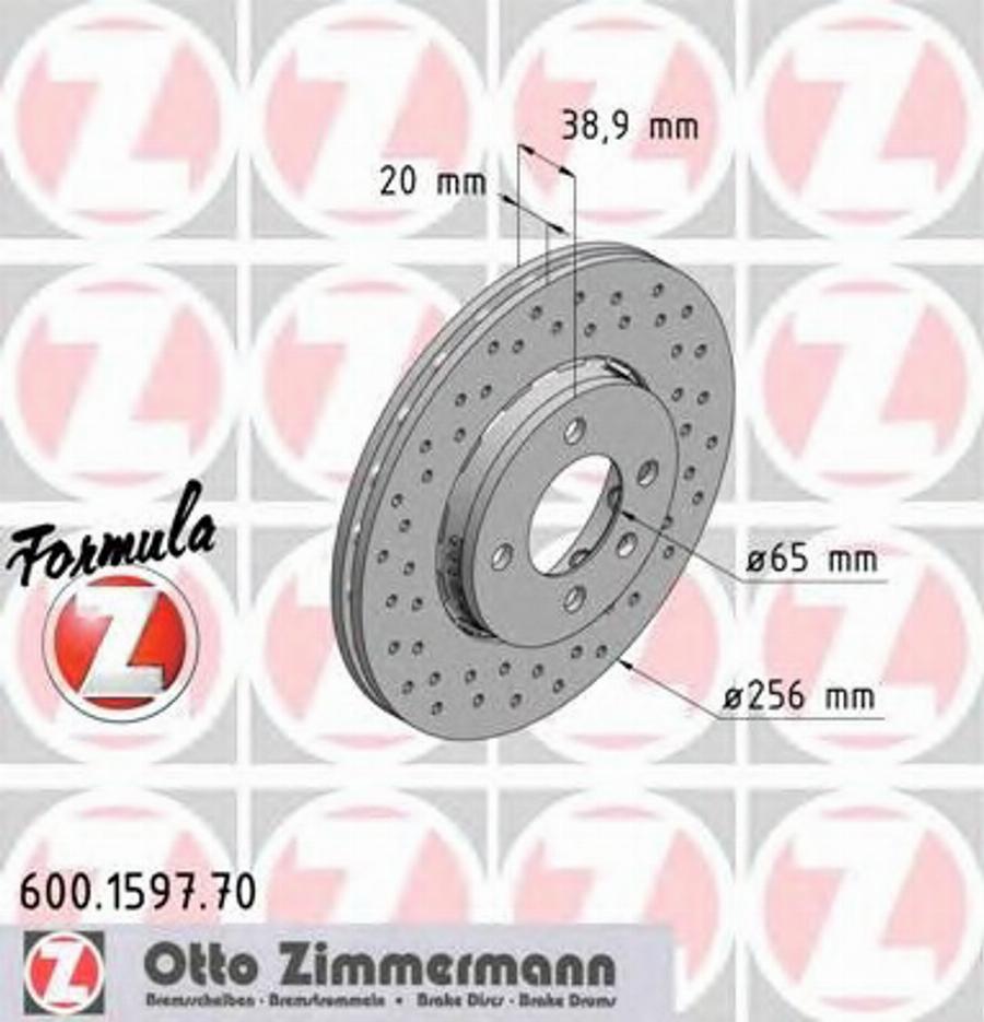 Zimmermann 600.1597.70 - Discofreno autozon.pro