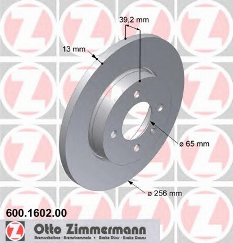 Zimmermann 600 1602 00 - Discofreno autozon.pro