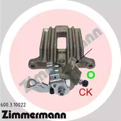 Zimmermann 600.3.10022 - Pinza freno autozon.pro