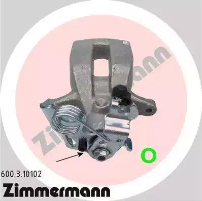 Zimmermann 600.3.10102 - Pinza freno autozon.pro