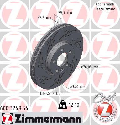 Zimmermann 600.3249.54 - Discofreno autozon.pro