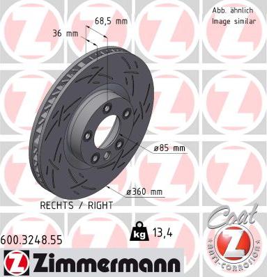 Zimmermann 600.3248.55 - Discofreno autozon.pro