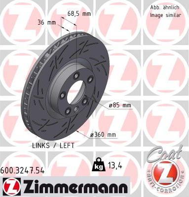 Zimmermann 600.3247.54 - Discofreno autozon.pro