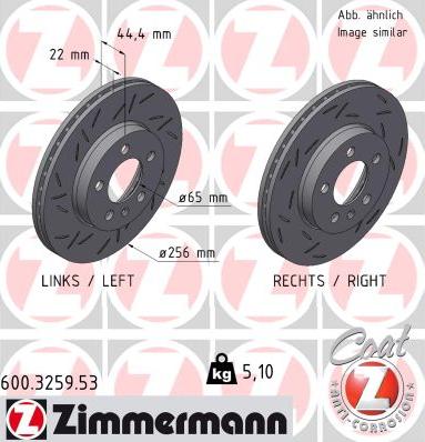 Zimmermann 600.3259.53 - Discofreno autozon.pro