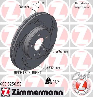 Zimmermann 600.3256.55 - Discofreno autozon.pro