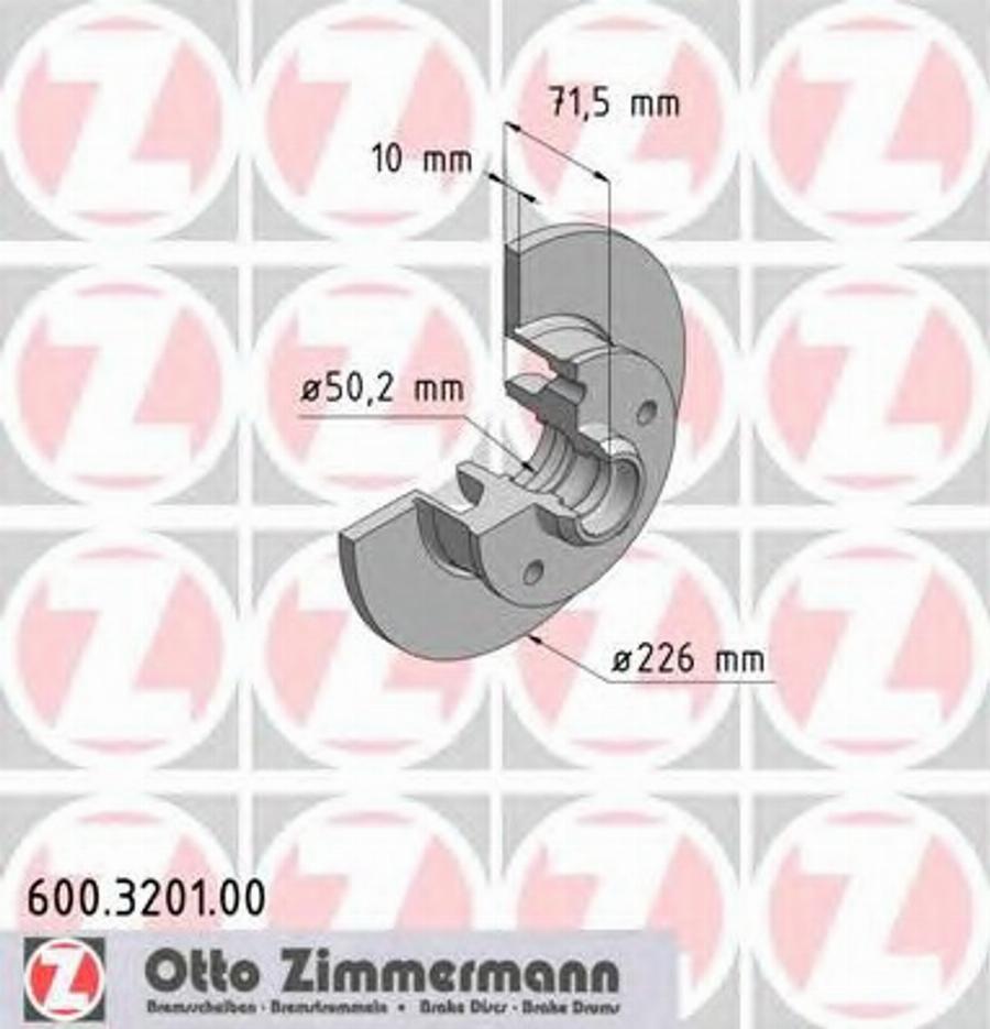 Zimmermann 600 3201 00 - Discofreno autozon.pro