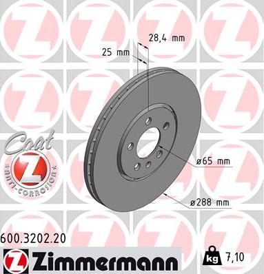 Zimmermann 600.3202.20 - Discofreno autozon.pro