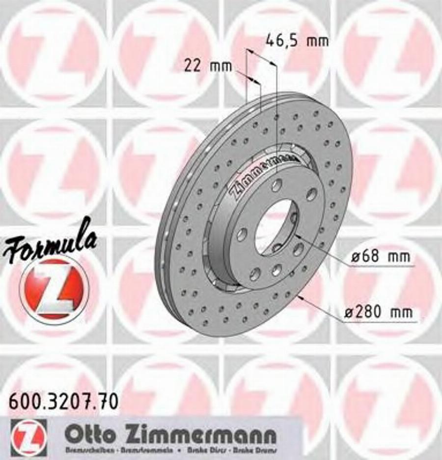 Zimmermann 600.3207.70 - Discofreno autozon.pro